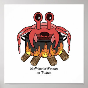Crab in Pot, MeWarriorFrau auf Twitch Poster