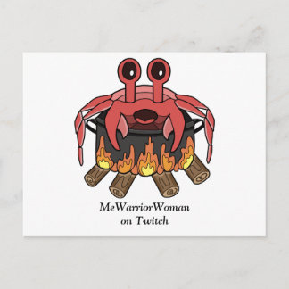 Crab in Pot, MeWarriorFrau auf Twitch Postkarte