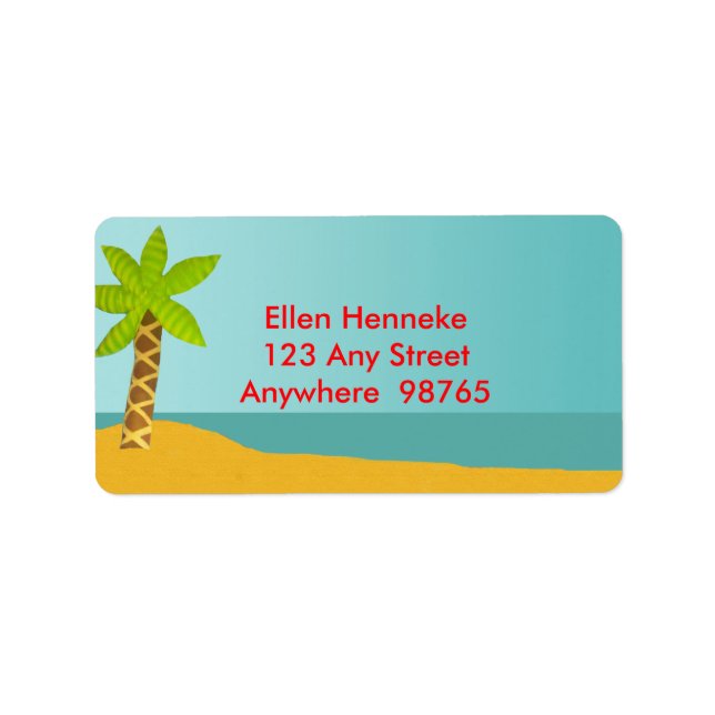 Crab Island Adressaufkleber (Vorne)