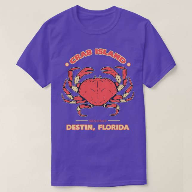 Crab Island Destin Souvenir Classic TShirt (Design vorne)