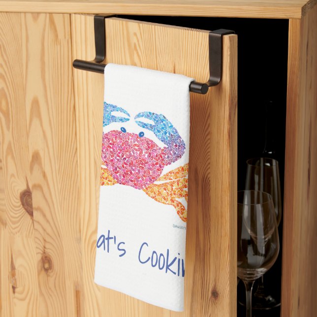 Crab Kitchen Handtuch (Drittel gefaltet)