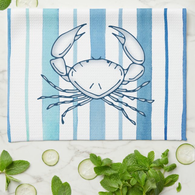 Crab Kitchen Handtuch (Gefaltet)