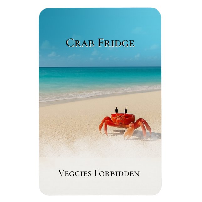 Crab Kühlschrank - Veggies Verbotene Magnet (Vertikal)
