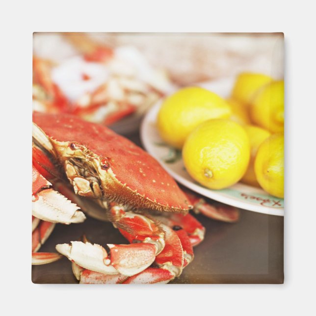 Crab & Lemons Kitchen Magnet (Vorne)
