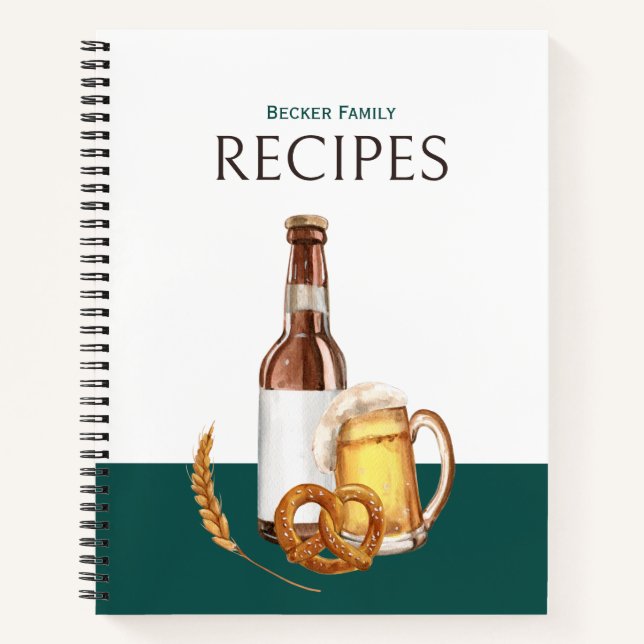 Crab Liebe Rezept Journal Notizbuch (Vorderseite)