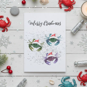 Crab Liebe Weihnachten Bunte Crustacean