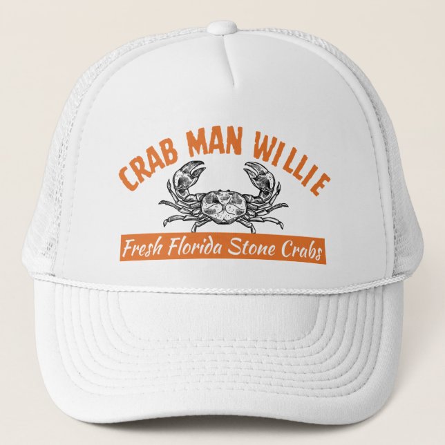 Crab Man Willie - Custom 47 Qualitäts-Snap-Back-Mü Truckerkappe (Vorderseite)