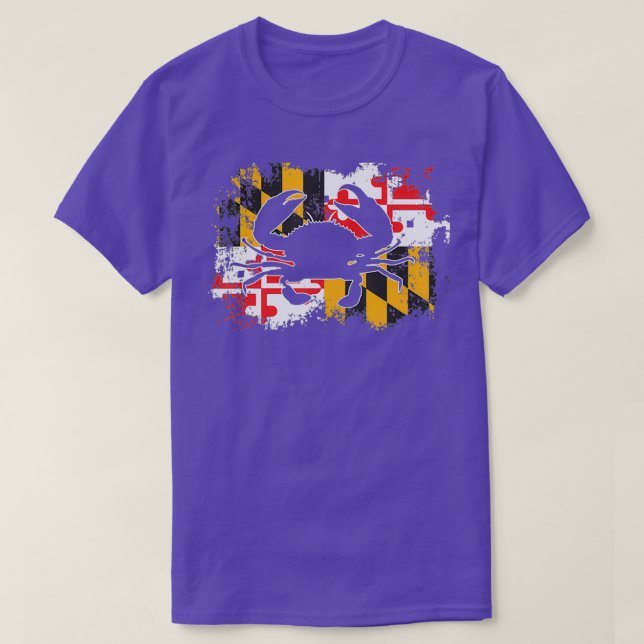 Crab Maryland Flag Classic TShirt (Design vorne)