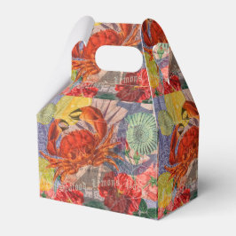 Crab Nautical Beach Seafood Art Geschenkschachtel