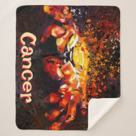 Crab Nautical Coastal Beach Cancer Personalisiert Sherpadecke