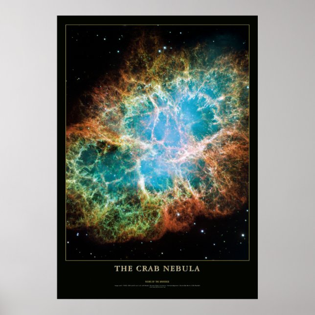 Crab Nebula Astronomie und Wissenschaftsposter Poster (Vorne)