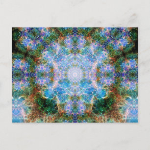 Crab Nebula Mandala Postkarte