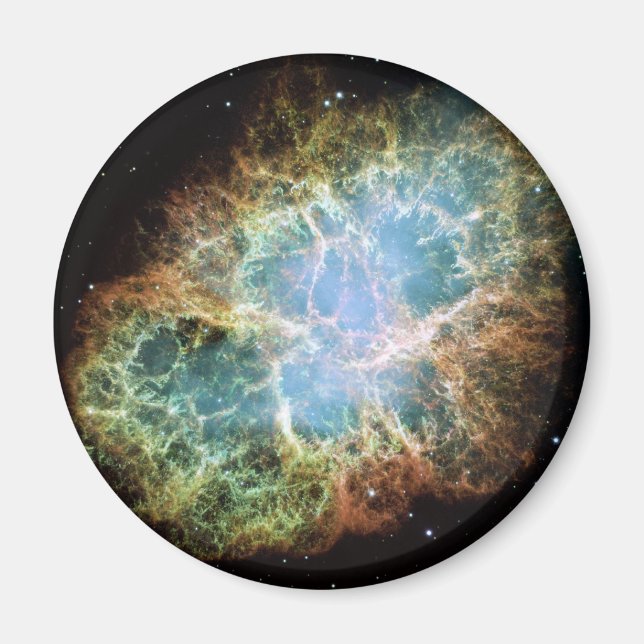 Crab Nebula Space NASA Foto Magnet (Vorne)
