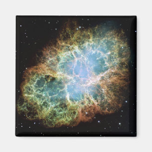 Crab Nebula Space NASA Foto Magnet