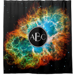 Crab Nebula Supernova Remnan mit benutzerdefiniert Duschvorhang