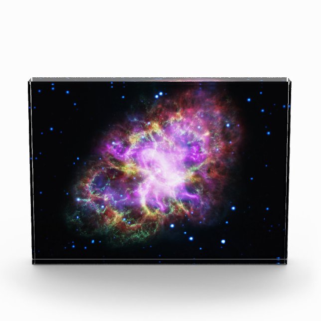 Crab Nebula Supernova Remnant Hubble Composite Fotoblock (Vorderseite)