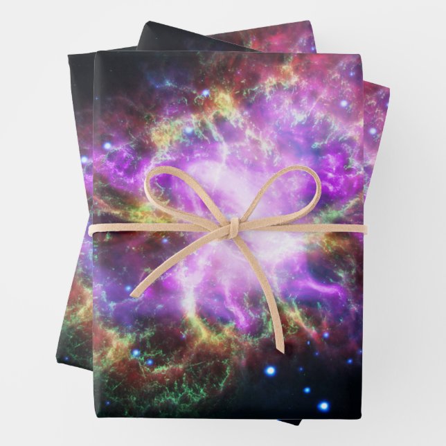 Crab Nebula Supernova Remnant Hubble Composite Geschenkpapier Set (Beispiel)