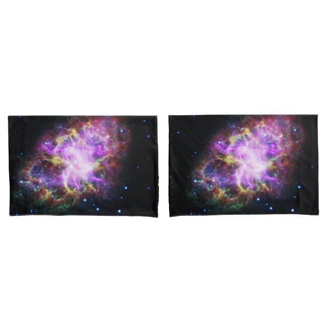 Crab Nebula Supernova Remnant Hubble Composite Kissenbezug (Vorderseite-Set)