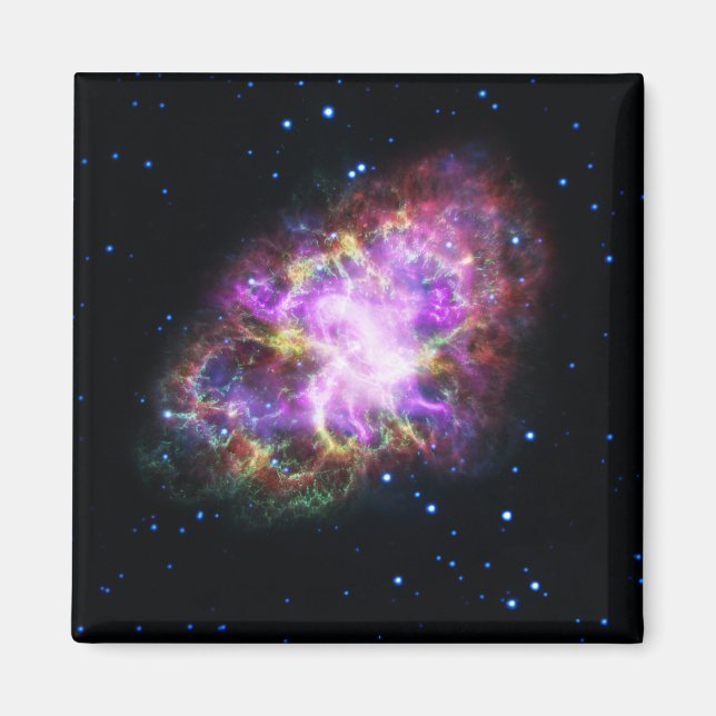 Crab Nebula Supernova Remnant Hubble Composite Magnet (Vorne)