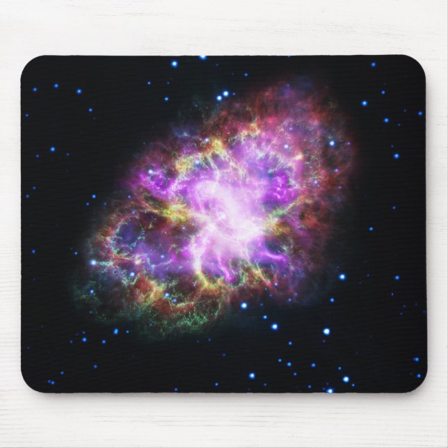 Crab Nebula Supernova Remnant Hubble Composite Mousepad (Vorne)