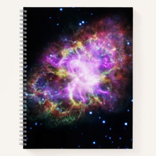 Crab Nebula Supernova Remnant Hubble Composite Notizbuch