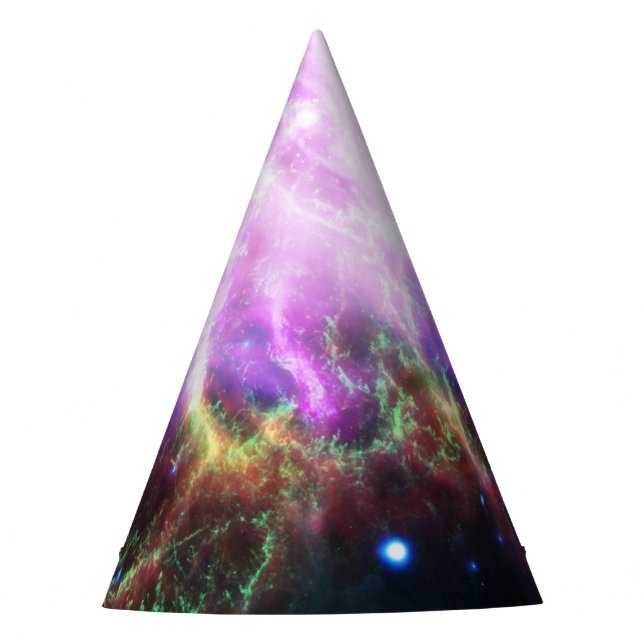 Crab Nebula Supernova Remnant Hubble Composite Partyhütchen (Vorderseite)
