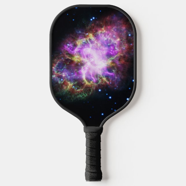 Crab Nebula Supernova Remnant Hubble Composite Pickleball Schläger (Vorderseite)