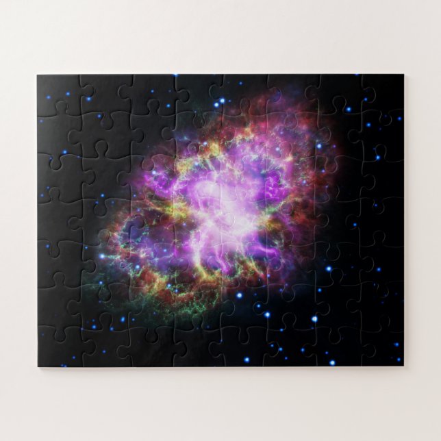Crab Nebula Supernova Remnant Hubble Composite Puzzle (Horizontal)
