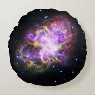 Crab Nebula Supernova Remnant Hubble Composite Rundes Kissen