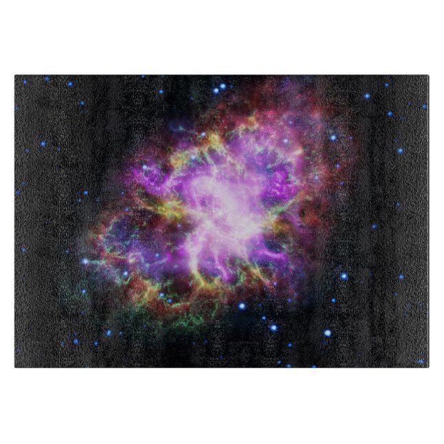 Crab Nebula Supernova Remnant Hubble Composite Schneidebrett (Vorderseite)