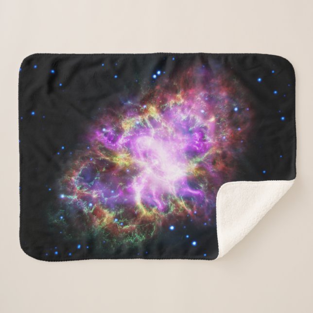 Crab Nebula Supernova Remnant Hubble Composite Sherpadecke (Vorderseite (Horizontal))