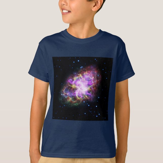 Crab Nebula Supernova Remnant Hubble Composite T-Shirt (Vorderseite)