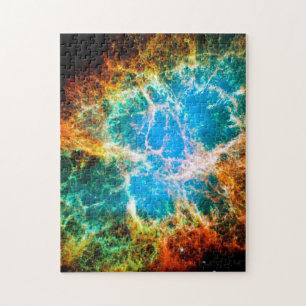 Crab Nebula Supernova Remnant Hubble Space Foto Puzzle