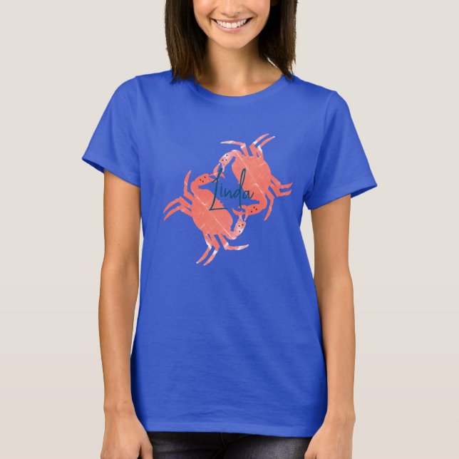Crab Ocean Beach Sea Creature T-Shirt (Vorderseite)