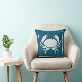 Crab Pillow Aquamarin Kissen