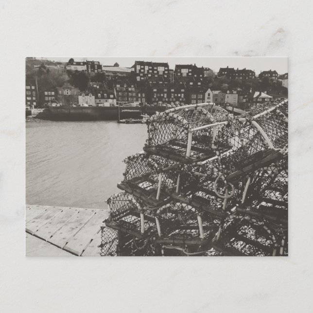 Crab Pots, Whitby Hafen, North Yorkshire. Postkarte (Vorderseite)