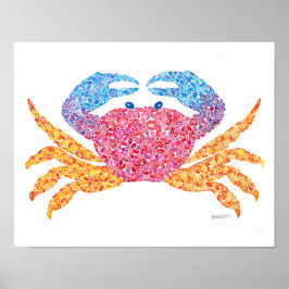 Crab Print Poster