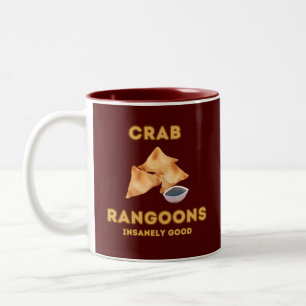 Crab Rangoon Insanely Good Zweifarbige Tasse