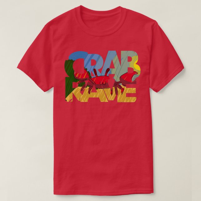 Crab Rave Sticker Classic TShirt (Design vorne)