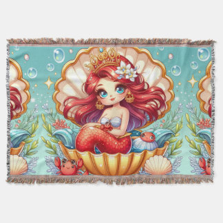 Crab Royalty Coral Cove Drawstring Wall Clock Decke