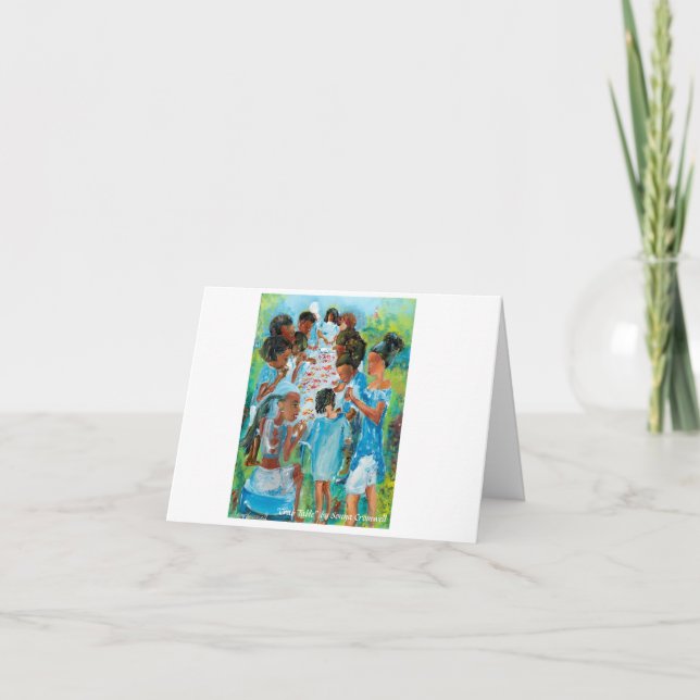 "Crab Table" geklappte Grußkarte Karte (Vorderseite)