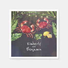 Crab Tropical Coastal Beach Serviette