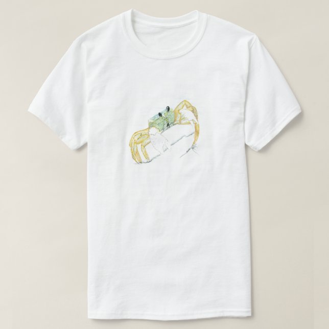 Crab Walking on Beach T-Shirt (Design vorne)