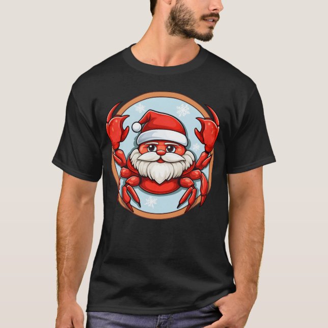 Crab Weihnachtsjunge T-Shirt (Vorderseite)