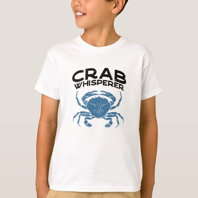 Crab Whisperer Vintag Crabbing T-Shirt (Vorderseite)