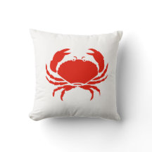 CRAB WHITE auf rotem Kissen