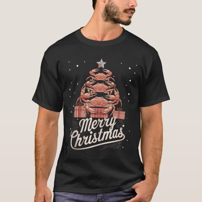 Crab Xmas Tree Crab Weihnachtsbaum Tank Top3 (Vorderseite)