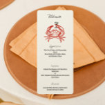 Crab Zeichnend Kräuterfest Abendessen Party Menü Menükarte<br><div class="desc">Erleben Sie Ihre nächste Ansammlung mit unserem Party-Menü für das Crab-Fest, das eine skurrile Abbildung einer Krabbe mit einem Martini enthält. Dieses Menü-Design ist perfekt für Fisch- und Meeresfrüchtefreunde und für Veranstaltungen mit Küstenstreifen geeignet und bietet eine Touch an Spaß und Eleganz in Ihrem Party. Jedes Menü ist mit einer...</div>