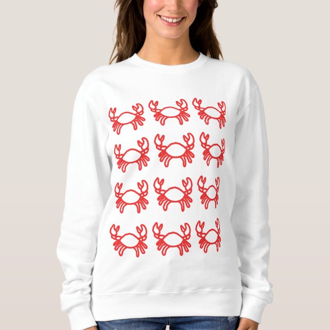 Crab Zodiac Sweatshirt – Calm Water Sign Identity  (Vorderseite)