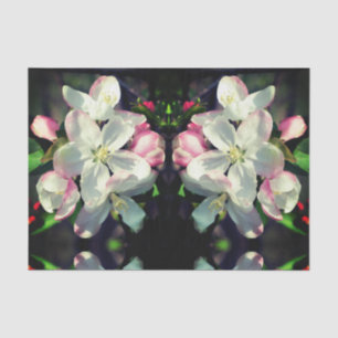 Crabappapapuler Frühlingsblüten Dekoupage der Blum Seidenpapier